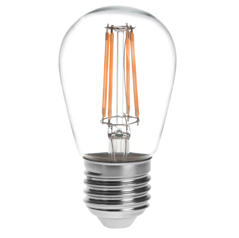 S14 E26/E27 Base 4W LED Vintage Antique Filament Light Bulb, 40W Equivalent, 4-Pack, AC100-130V or 220-240V S14 E26/E27 Base 4W LED Vintage Antique Filament Light Bulb, 40W Equivalent, 4-Pack, AC100-130V or 220-240V